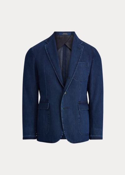 Blazer Polo Ralph Lauren Hombre Azules - Polo Soft Denim - XGHNU9103